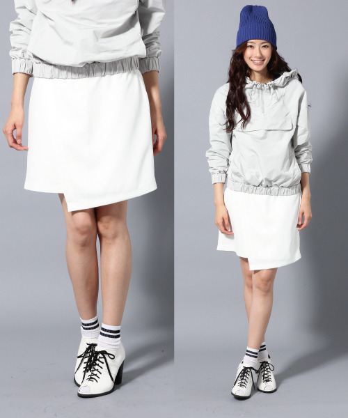 サイドベルトアシメスカート