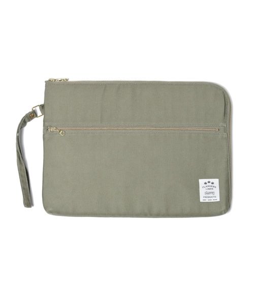 フランダースリネンクラッチバッグ