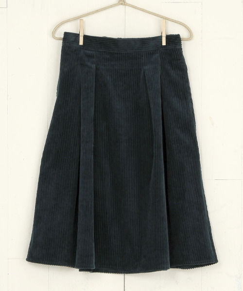 コットン太コーデュロイフレアスカート