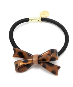 レオパード　リボンヘアゴム