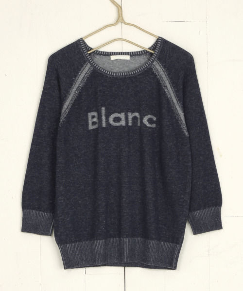 BLANCニットジャガードプルオーバー