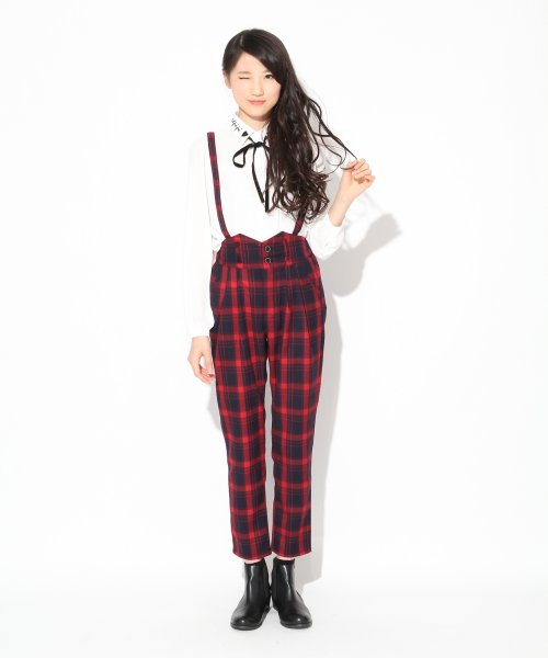 【ニコラ1月号】サスツキチェックパンツ