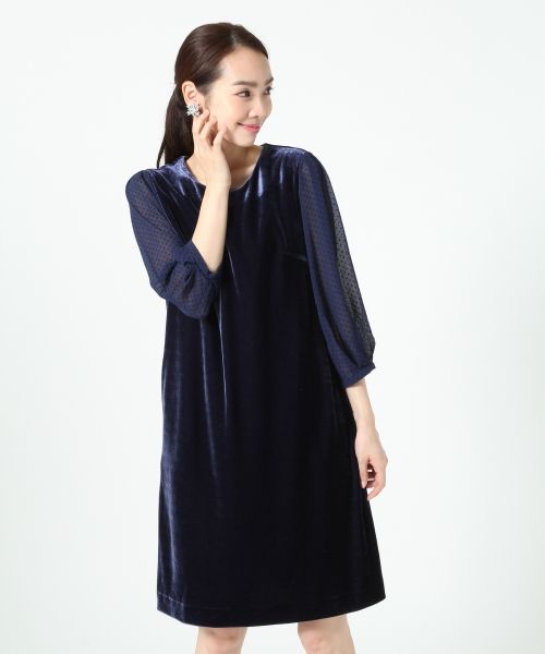 OC*ベロアDOTワンピース
