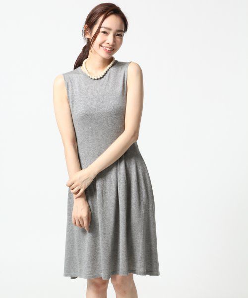 12GCAフレアミドルノースリーブワンピース