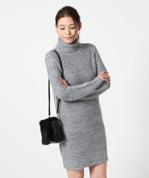 1.5GAW/MIXタートルネックワンピース