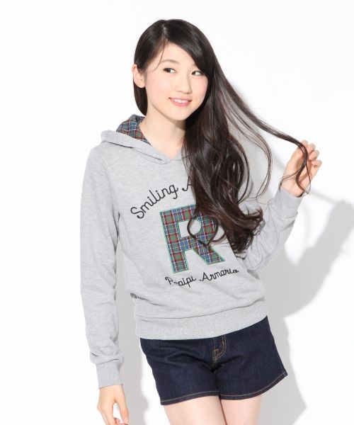 Rチェック*フードパーカー