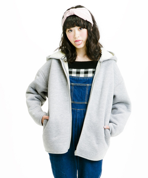 【ニコラ12月号】ボンディングボアパーカー