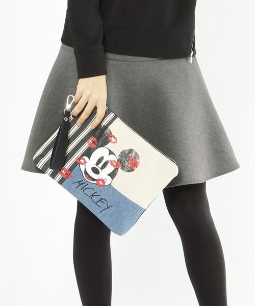 STRIPE　MICKEY　BAG