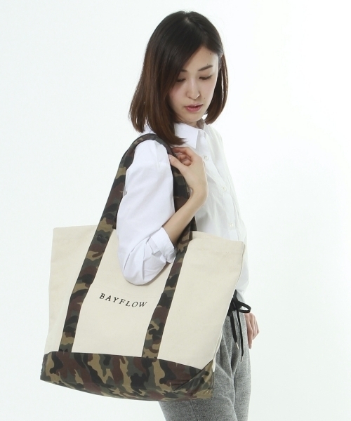 カモフラロゴトート　 WEB限定ＬＬ-size