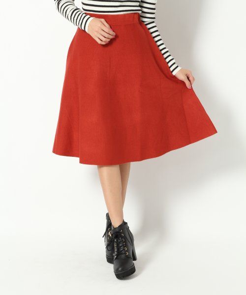 ニットフレアスカート