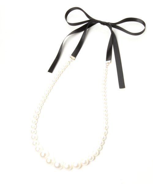 バックリボンパールネックレス/mikoa