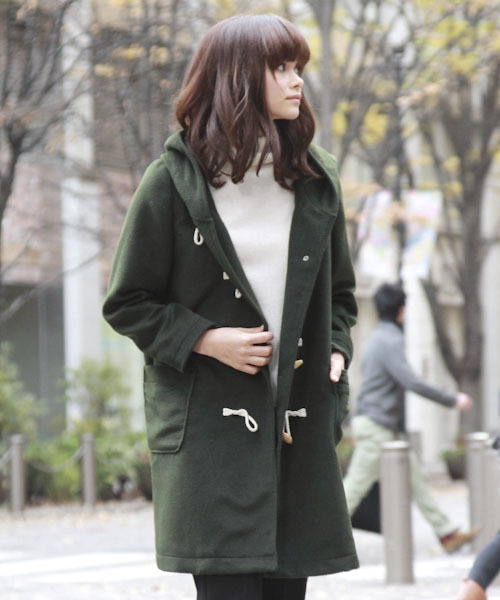 Ｅシャギーロングダッフル