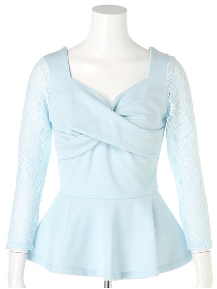 フロントツイストレースチュニック