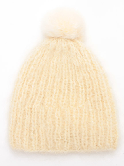 モヘアニット帽