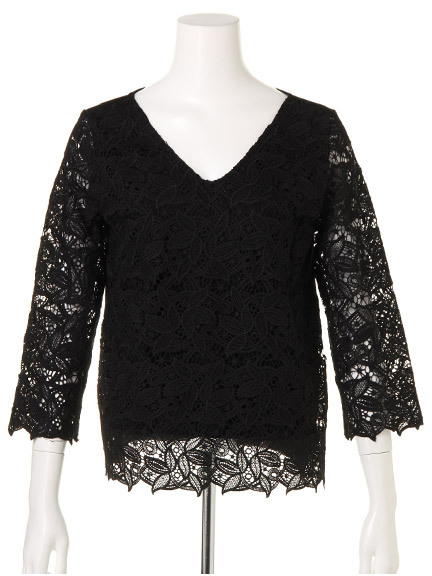 【カタログ掲載】カギ編みレーストップス