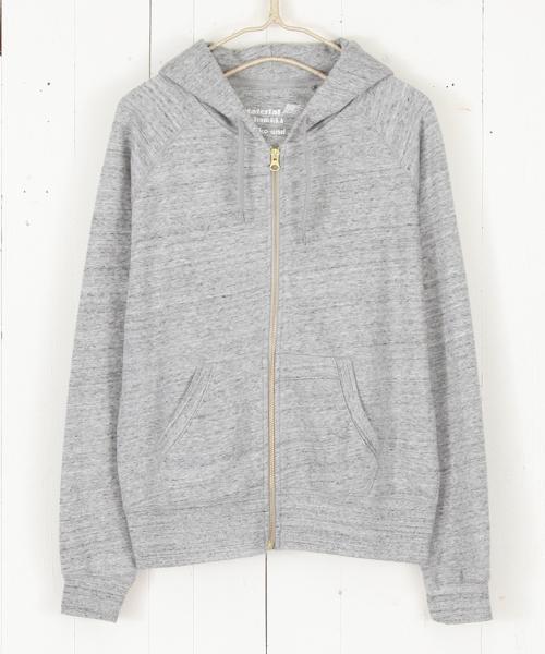 アメリカン綿 裏毛ジップパーカ