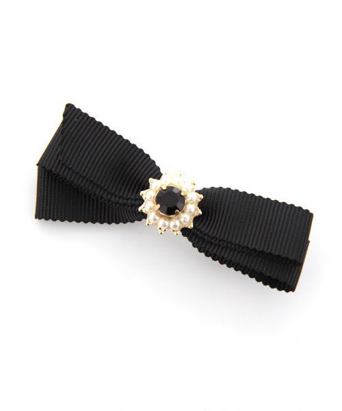 ストーンツキヒネリリボンクリップ/mikoa