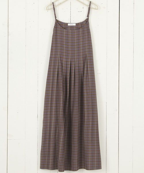 綿レーヨン ビエラタックキャミワンピース