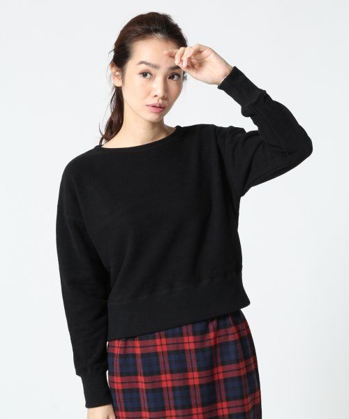 Ｃスウェードウラケショートロングスリーブ