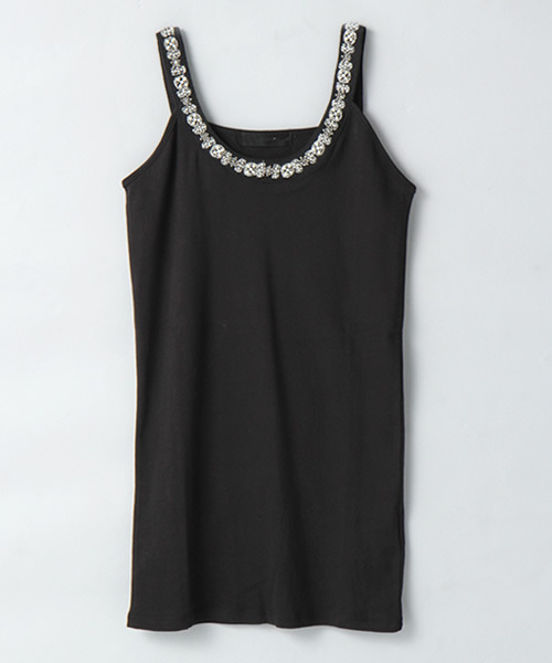 パールビーズキャミタンク