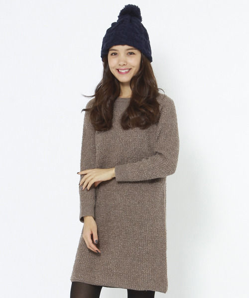 パイルニットワンピース