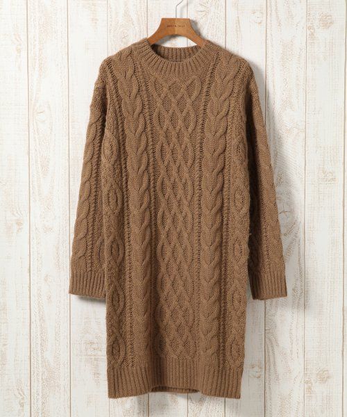３ＧＡＷＡＬＰケーブルハイネックワンピース