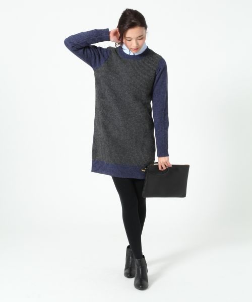 １２ＧＬＮＡバイカラーワンピース