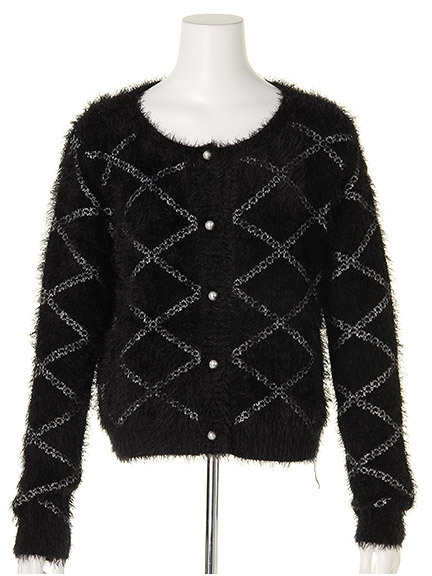 フェザーヤーンショートカーディガン