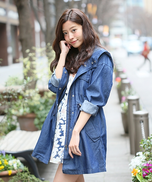 デニム2WAYフィールドパーカー