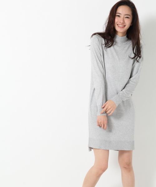 【抗菌防臭】15SSハイネックニットワンピース