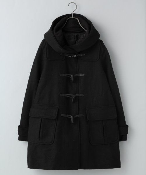 ツイードロングダッフルコート