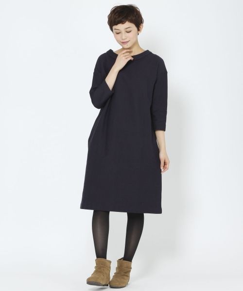 【1/16(金)再値下げ】コットンツイル襟付き2WAYワンピース