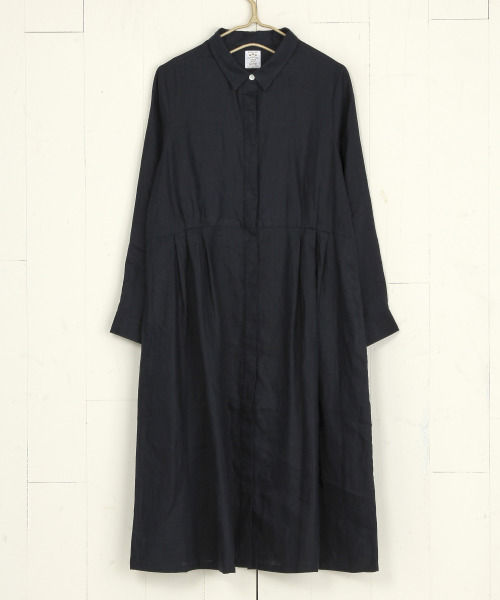 【1/16(金)再値下げ】フランダースリネンタックシャツワンピース