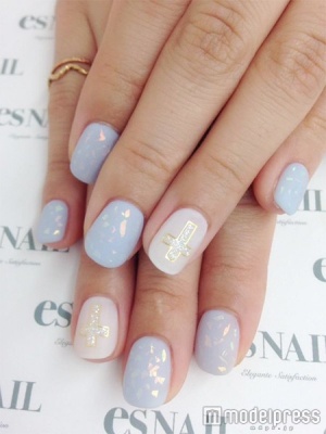 シアーブルーネイル／画像提供：esNAIL