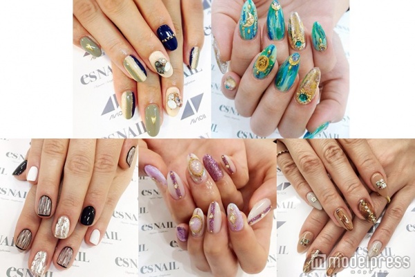 スラリ指長効果あり！コンプレックス解消のストライプ＆ラインネイル5選／画像提供：esNAIL