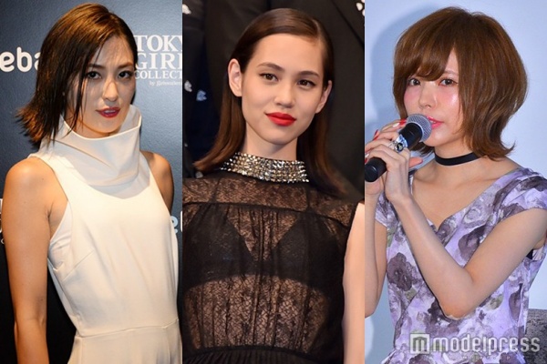 （左から）山本優希、水原希子、益若つばさ（C）モデルプレス