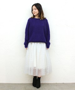ロングチュールスカート