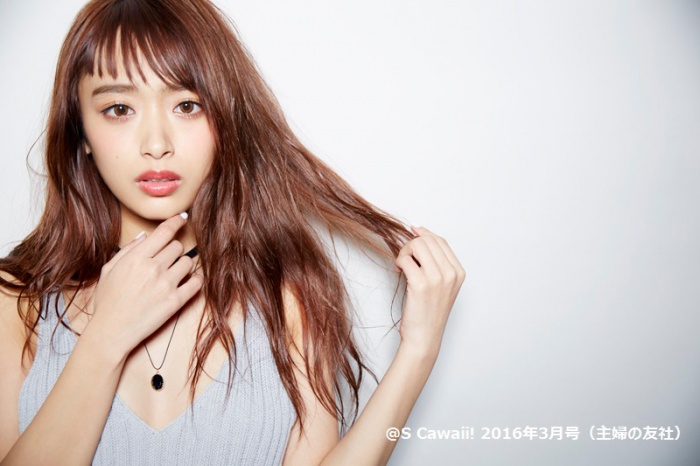 近藤千尋の前髪“ちぴバング”を真似する女子が急増中／「S Cawaii！」3月号（画像提供：主婦の友社）