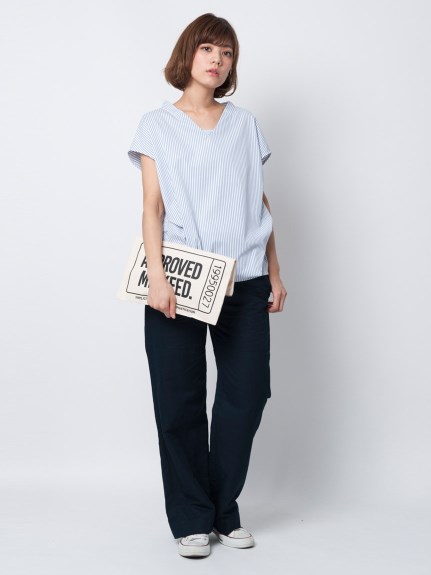 DRAWSTRING WIDE-LEG PANTS
