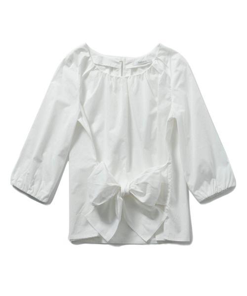 リボンツキスモックブラウス