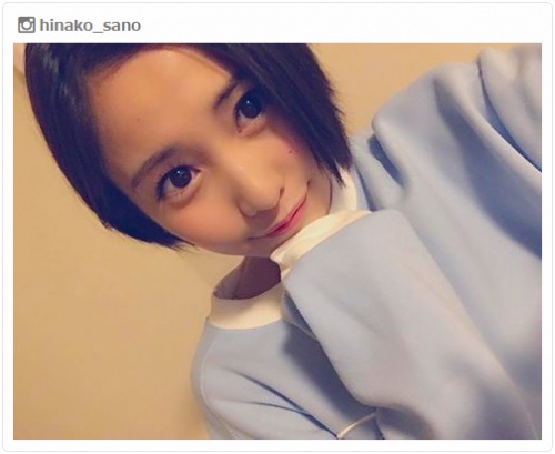 “佐野ひなこショート”が新鮮可愛い！／Instagramより