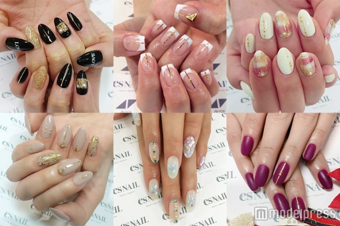 ほっそり指を叶える“縦ラインネイル”6選／画像提供esNAIL