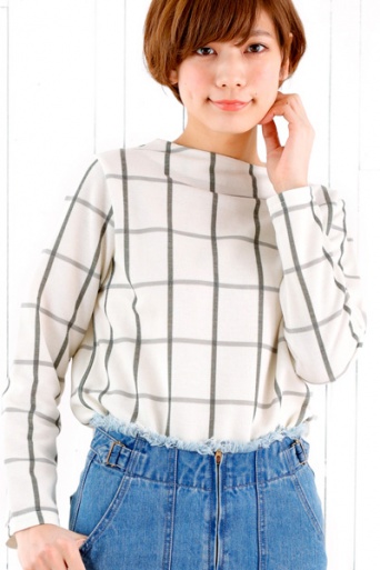 prime check tops ～プライムチェックトップス「flower」6,458円（税込）画像提供：flower webshop