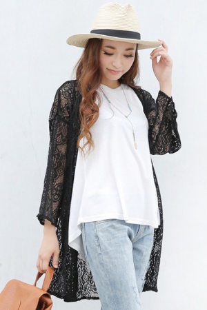クロシェ風レーストッパーカーディガン「Galoo Shoppers」3,672 円（税込）／画像提供：Galoo Shoppers<br>
