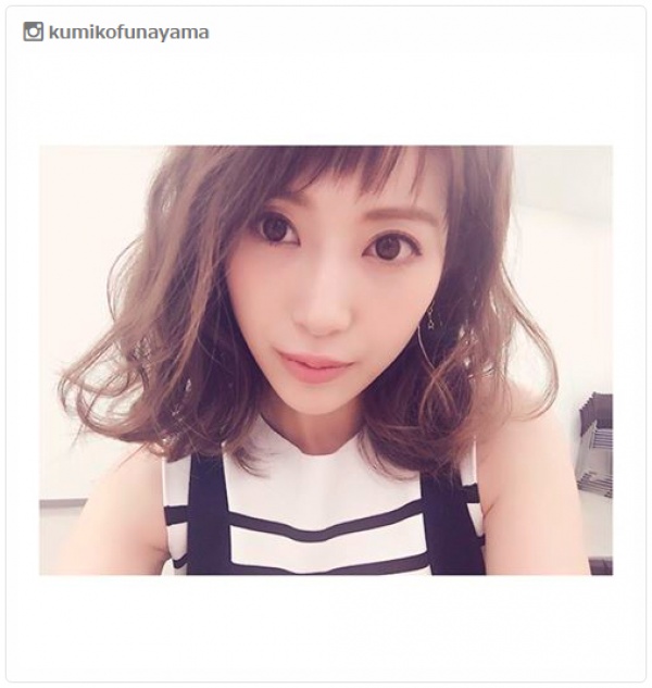 ロブヘアにイメチェンしたくみっきー／Instagramより