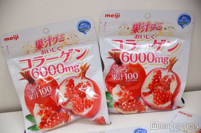 果汁グミ おいしくコラーゲンざくろ／（株）明治／（C）モデルプレス<br>
