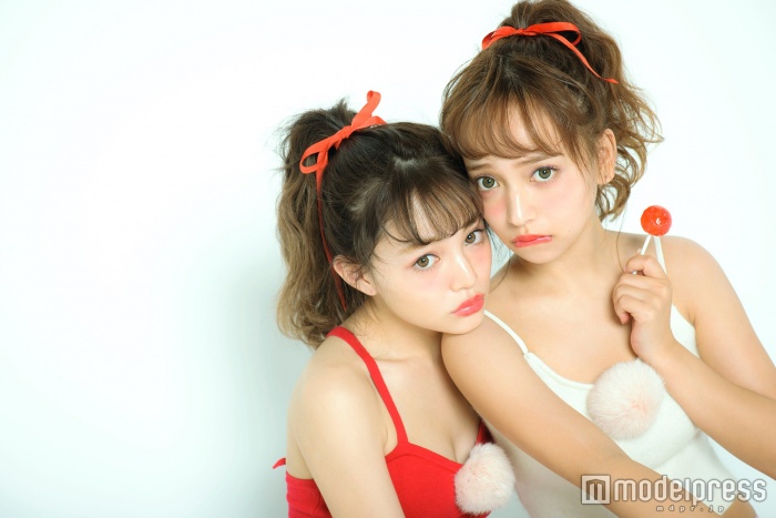 「CANDY MAKE」メインモデルのちぃぽぽ＆ゆみちぃ／photo：小川 健（WILL CREATIVE）画像提供：セブン＆アイ出版