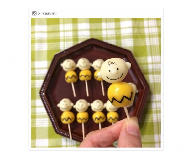 「デコ白玉」でデザートタイムを華やかに 簡単アレンジレシピ／o_kasumiさんInstagramより