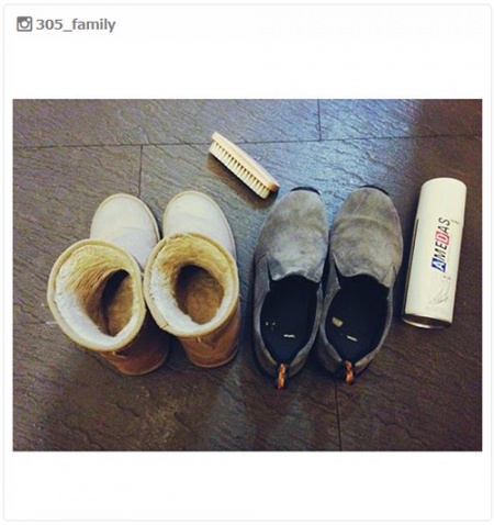 ムートンブーツを長持ちさせるお手入れ方法／305_familyさんInstagramより