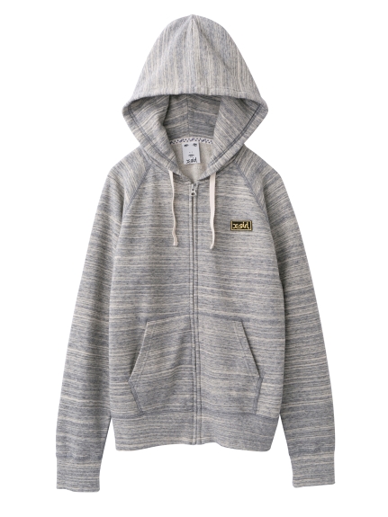 HEATHERED SWEAT ZIP-UP HOODY